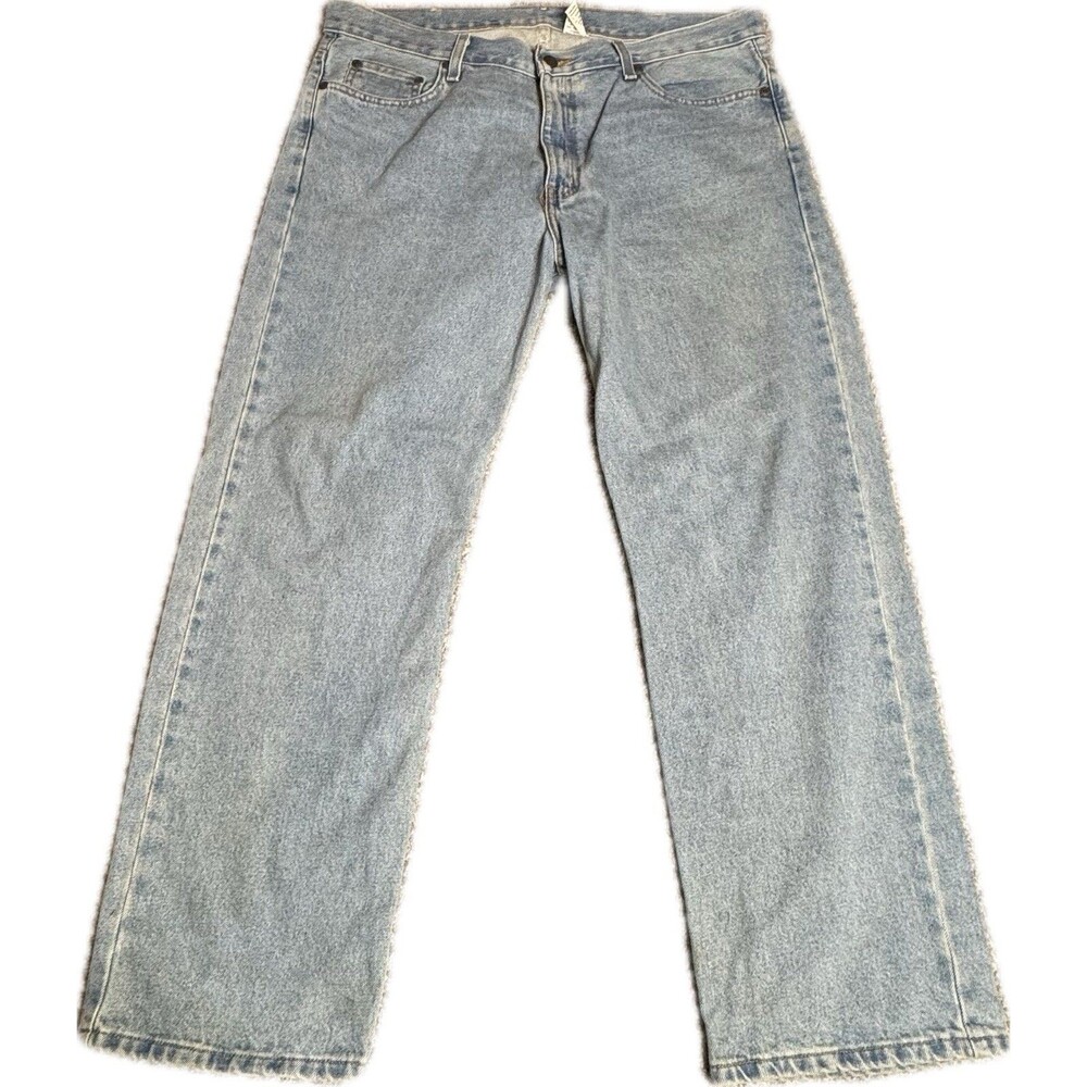 Faded Glory Men's Jeans 36x30 Blue Classic Fit Distressed 90s Vintage Denim